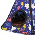thumbnail image 2 of Hamster Hammock Washable Rattan Mat Hanging Small Pet Tent with Hooks for Sugar Glider Guinea Pig 15x15x15cm, 2 of 2