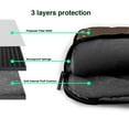 thumbnail image 4 of YFYANG 14 inch Universal Laptop Bag Oxford Cloth Laptop Sleeve, Multi-functional Brown Vintage Floral Texture Notebook Computer Messenger Bag Handbag, 4 of 8