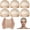Nude, variant on 6 count Wig Cap for Women, Mesh Stocking Wig Caps Net Closed End Hair Mesh Net Liner -thin Invisible for Women Men Show Halloween Bachelorette Party Music Festivals Daily Life