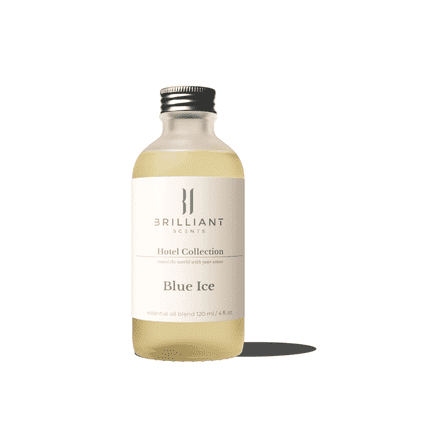 Brilliant Scents Diffuser Oil Refill, Inspired by Bellagio Hotel & Casino, Hotel Series Aroma Scents, Essential Oils Set for Home, Fragrance Oil for Candle Making, Home, 120 ML, Blue Ice