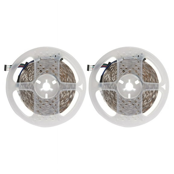 2X 5M RGB 300 5050 LED Flexible Light Strip Non-waterproof DC12V