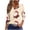 Khaki, variant on Feancey Womens Funny Christmas Shirt Dressy Trendy Snowflake Print Henley Shirts Button Up Casual V Neck Tops Comfy Loose Blouse Red L