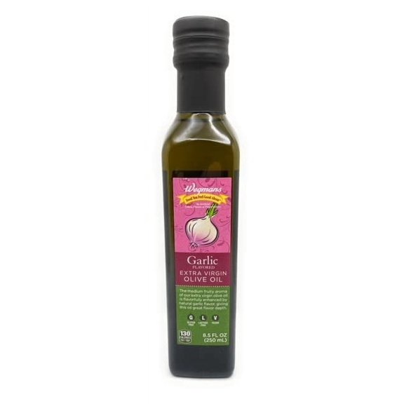 Wegmans Garlic Flavored Extra Virgin Olive Oil 8.5 Fl oz 250 ml