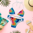 thumbnail image 6 of tie dye42 Detachable Sponge Adjustable Strap Bikini Set Swim Wear 2-Pack Beach Swimsuit, 6 of 6