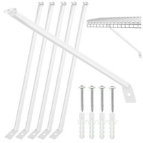 Tineasur RV Accessories Universal Metal Awning Roof Mount Bracket White 6 Pieces Outdoor Hardware