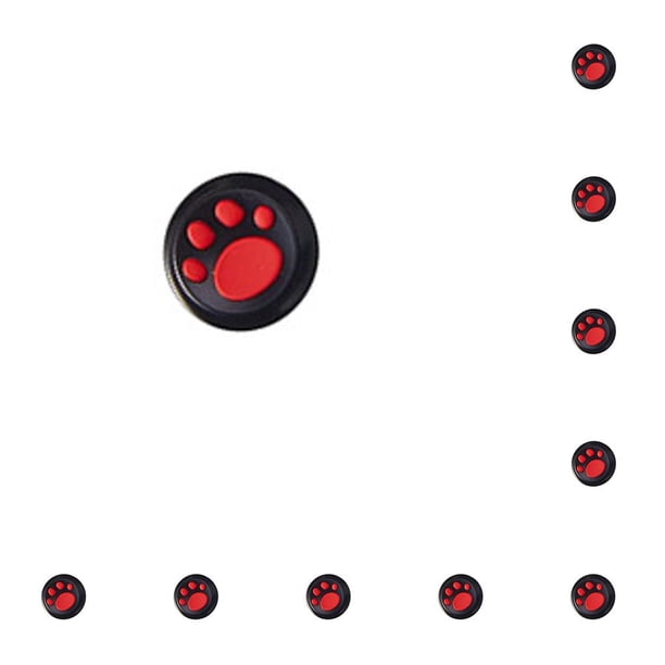 Sidaley Grips Caps Cómodo Antideslizante Útil Realce Reemplazo perfecto Thumbstick Cover Controlador Accesorios Rojo sobre negro rojo sobre negro 10piezas