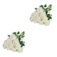 thumbnail image 1 of Billuyoard 10 piezas de flores artificiales a prueba de agua ramo de rosas decoraciones al aire libre Blanco 2Conjunto, 1 of 6