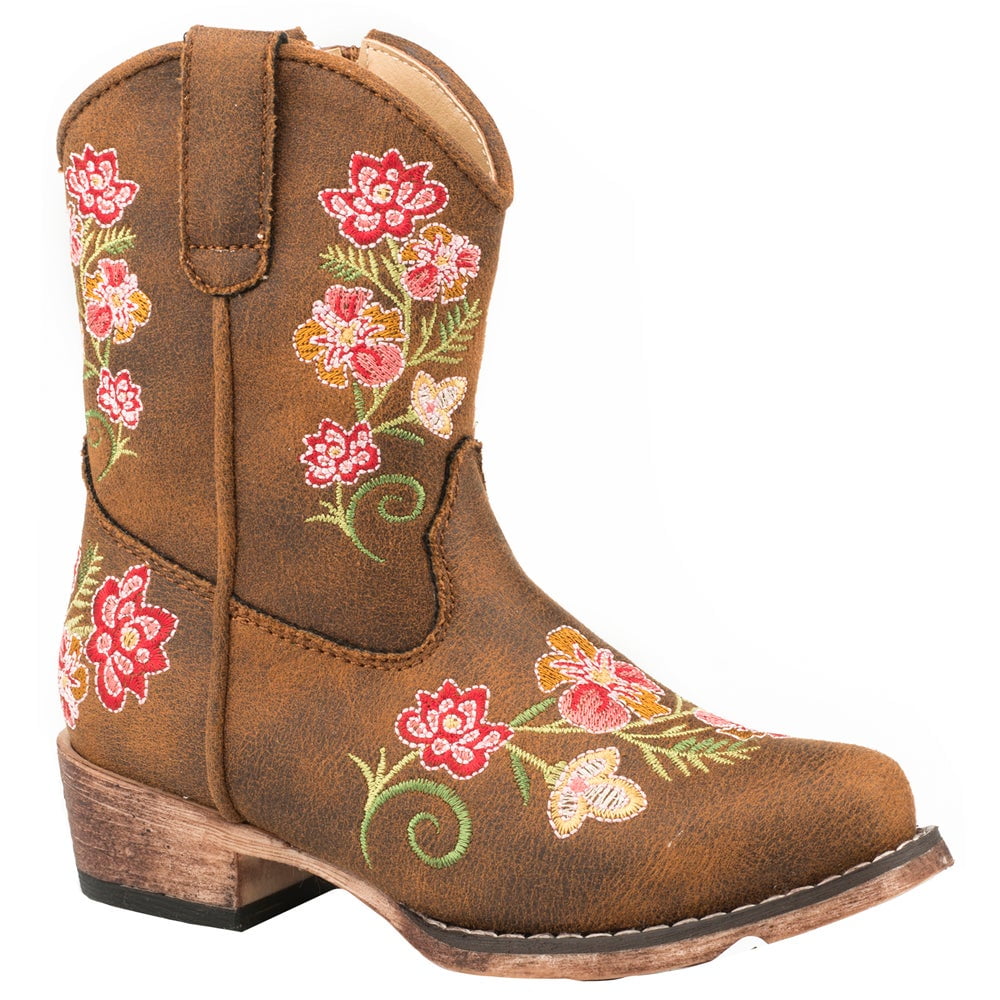 Roper Roper Juliet Snip Toe Toddler Girls Western Cowboy Boots Ankle