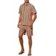 thumbnail image 4 of Conjunto de Camisa Rayada INSPIRE CHIC de Manga Corta para Hombre y Pantalones Cortos de Playa Hawaiana Talla S Multicolor, 4 of 4