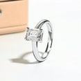 thumbnail image 4 of Silvago Jewel Emerald Cut Excellent 2 Ct Diamond Ring For Women's - White Gold Plated 14K Diamond Rings for Her - Solitaire Diamond Rings for Women's - Solo Stone Diamond Rings for Women's, 4 of 9