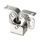 thumbnail image 5 of Pestillo de rodillo doble Uxcell para puerta de muebles con gancho tono plateado, 5 of 5