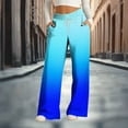 thumbnail image 2 of Striped Printed Wide Leg Pants Women, Drawstring Elastic Waist Loose Fit Casual Trousers with Pockets, Fashionable Lounge Palazzo Pants for Daily Wear, Birthday Gifts for Women, 2 of 9