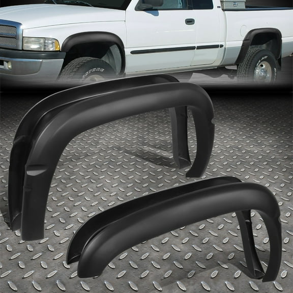 [4PCS]FOR 94-02 DODGE RAM PICKUP TEXTURED BLACK OE STYLE WHEEL FENDER FLARES