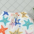 thumbnail image 4 of TOOYOU Boys Shorts Baby Kids Swim Trunks Sport Shorts Summer Casual Elastic Waist Shorts Sea Star Printed Beach Pants Size 6-12 Months , White, 4 of 6