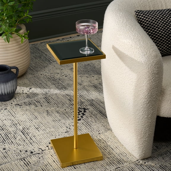 Safavieh Paku Modern Glass Side Table, Gold