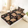 thumbnail image 4 of Erosebridal Capybara Twin Sheet Sets,Rustic Plant Pink Flowers Bedding For Girls Kids 3-Piece, 4 of 6