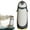 Grey, variant on Insulated Tumbler Cute Penguin Double Wall Glass Water Cup 1 Pack Drinkware, Transparent Kitchen Gadget, Multipurpose Vessel for Countertop Cold Brew Juice Storage