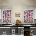 thumbnail image 4 of Colorful Paisley Kitchen Curtains Set - 3 Piece Bohemian Tier & Valance, Vibrant Indian Design, Semi-Sheer Rod Pocket Window Panels, 4 of 5