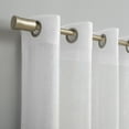 thumbnail image 2 of Archaeo Slub Textured Linen Blend Grommet Top Curtain, 52"x108", White, 2 of 8