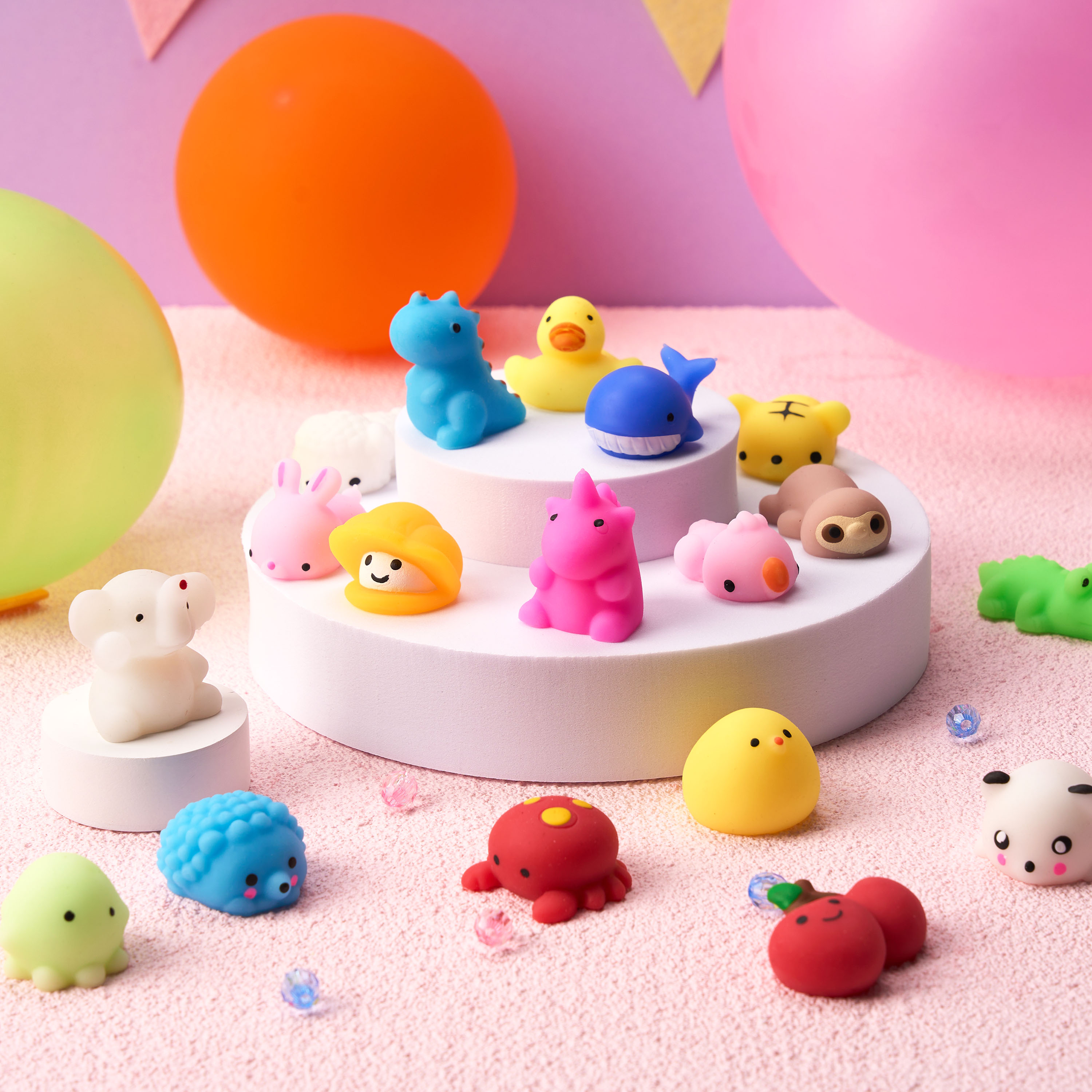 Joyfy 25 Piece Mini Mochi Squishy Toys, Animals & Fruit photo 6