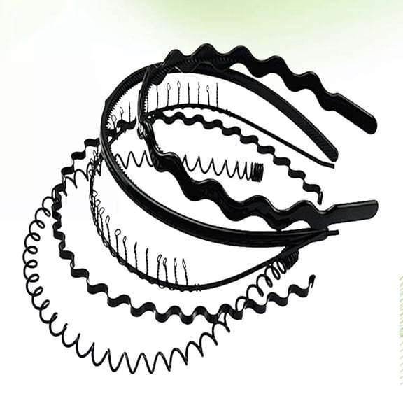 Raindrops 5 Pcs Adjustable Hair Accessories Black Wavy Hair Clasp Fashion Accessories for Women