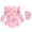 Pink3, variant on One Piece Swim Suit for Toddler Girls Ruffle Hem Long Sleeve Cartoon Print Rash Guards Quick Dry Beach Swimwear