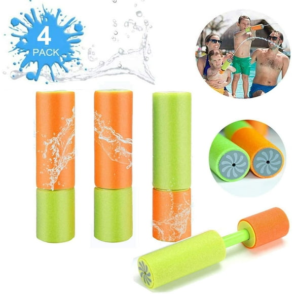 Water Spray Guns, Water Gun Foam Colorful Kids Foam Water Gun Spray Gun Water Spray Gun Kids Toys for Boys and Girls Birthday Party Souvenirs (4pcs)