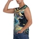 thumbnail image 3 of Fotbe Colorful Stained Glass Deer Men's Camiseta sin Mangas Estampada para Hombres, Playera Casual para Gimnasio, Entrenamiento, Playa-3X-Large, 3 of 7