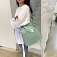thumbnail image 4 of Bienvenido Bolso de lona verde frijol, 4 of 5