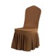 thumbnail image 1 of 12 Colores Disponibles, Para Sillas Asiento Completo Cubierta Spandex Estiramiento Corto Banquete Suministros Para Bodas café Baoblaze Cubiertas de la silla del Spandex, 1 of 7