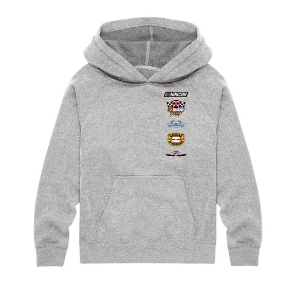 NASCAR - Historical Logos Stacked - Kids Youth Fleece Hoodie