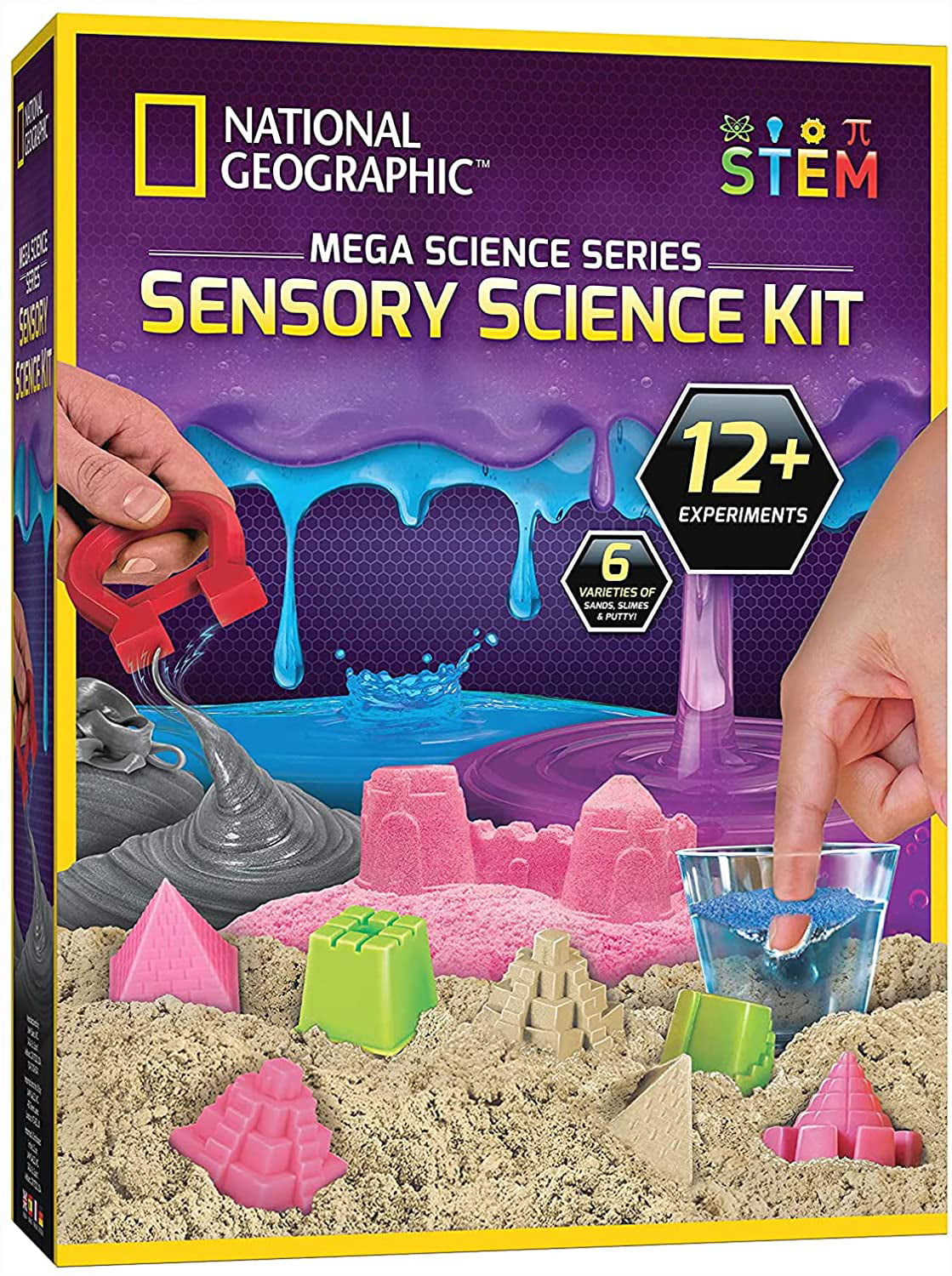 Slime-Putty 8 Pack 4 NATIONAL GEOGRAPHIC Mega Slime Kit & Putty Lab 