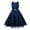 Dark Blue, variant on AWZXDE Girls Dresses Childrens Dress Big Childrens Sleeveless Lace Dress Wedding Dress Flower Girl Dress With Tutu Long Dresses Purple,110-3