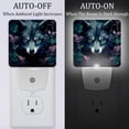 thumbnail image 2 of Wolf LED Square Night Lights - Bright, Energy-Efficient Luminaires for Tranquil Nights - Set of 2, 200 Characters, 2 of 6