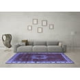 thumbnail image 3 of Ahgly Company Indoor Rectangle Oriental Blue Industrial Area Rugs, 2' x 4', 3 of 4