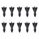 thumbnail image 1 of 10pcs Universal Pu Rear Roof Shark Fins Spoiler Wing Kit Car Roof Spoiler Bumper Spoiler Shark Fin Diffuser Vortex Generator, 1 of 1