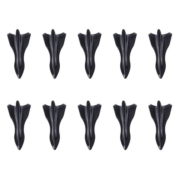10pcs Universal Pu Rear Roof Shark Fins Spoiler Wing Kit Car Roof Spoiler Bumper Spoiler Shark Fin Diffuser Vortex Generator