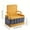 Grayish Yellow, variant on Foldable Ergonomic Backrest Storage Stool - Portable for Camping & Fishing