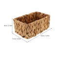 thumbnail image 2 of CTIRCHIU Plateau de Rangement pour Bain Panier Rond en Jacinthe pour Décoration de la Maison 1 Ensemble, 2 of 8