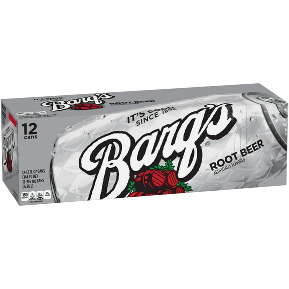 Barqs Root Beer Caffeine Free Soda Soft Drink, 12 fl oz, 12 Pack