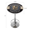 thumbnail image 3 of Vegas Golden Knights Patch Bar Table with Adjustable Footrest and Acrylic Top, 3 of 5