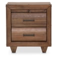 thumbnail image 3 of Michael Amini Brooklyn Walk Wood Nightstand - Burnt Umber Brown, 3 of 7