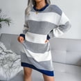 thumbnail image 3 of Ketyyh-chn99 Sweater for Women Knitwear Autumn Winter Tops Pullover Turtleneck Sweaters Blue,S, 3 of 4