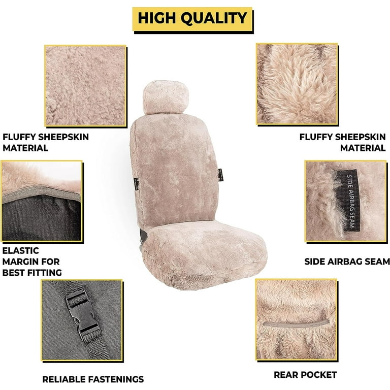 Sheepskin seat cheap covers walmart