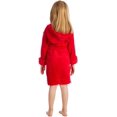 thumbnail image 3 of Elowel Boys Girls Hooded Childrens Fleece Sleep Robe Size 2 Toddler -14Y, 3 of 4