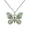 Green, variant on Guodhu Bohemian Butterfly Jewelry – Rhinestone & Enamel Long Chain Necklace for Women, Colorful Butterfly Pendant Necklace Vintage Multilayer Ethnic
