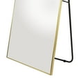 thumbnail image 5 of CosmoLiving by Cosmopolitan 31" x 69" Gold Metal Floor Mirror with Stand, 5 of 8