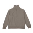 thumbnail image 2 of JUUNthy Sweater for Womens, Warm Fashion Long Sleeve Zipper Collared Pullover Ribbed Knitted Tops Gray XL, 2 of 16