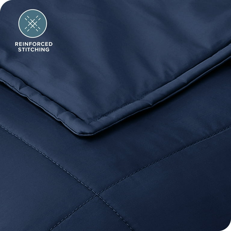 Bare Home 10 lb Weighted Blanket for Kids, Twin Size, Dark Blue photo 8