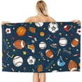 thumbnail image 2 of Yibo Soccer Beach Towel Quick Dry Super Soft Absorbent Bath Towels Blanket for Adults Men Women, 2 of 3